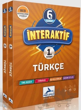 6. Sınıf İnteraktif Türkçe Soru Kütüphanesi – Kolektif – Paraf Yayınları kitap kapağı