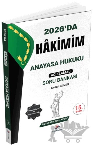 2026 Hakimlik Hakimim Anayasa Hukuku Soru Bankası – Serhat Güven – Dizgi Kitap kitap kapağı