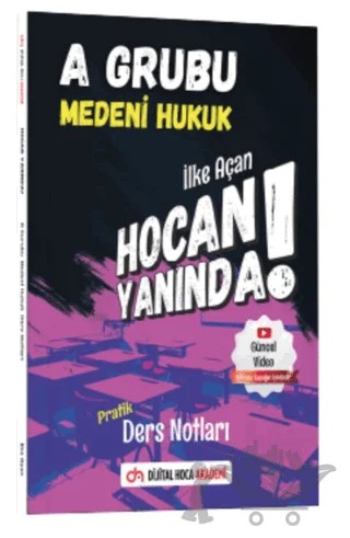 KPSS A Grubu Medeni Hukuk Pratik Ders Notları – İlke Açan – Dijital Hoca kitap kapağı