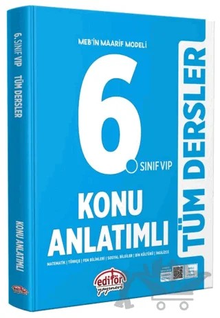 6. Sınıf VIP Tüm Dersler Konu Anlatımlı – Kolektif – Editör Yayınevi kitap kapağı
