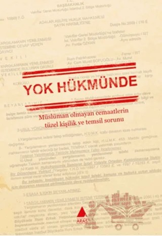 Yok Hükmünde – Kolektif – Aras Yayıncılık kitap kapağı