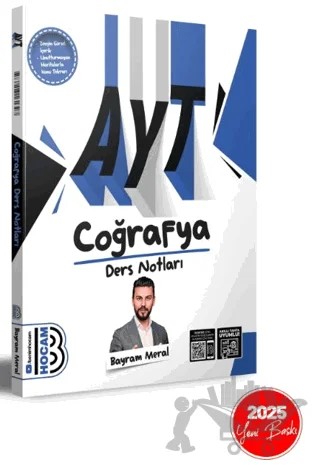2025 AYT Coğrafya Ders Notları – Bayram Meral – Benim Hocam Yayınları kitap kapağı
