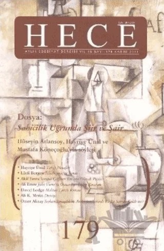 Hece Aylık Edebiyat Dergisi Sayı: 179 – Hece Dergisi kitap kapağı