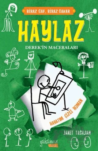 Haylaz Derek’in Maceraları - Hayatım Çizgi Roman – Janet Tashjian – Yakamoz Yayınevi kitap kapağı