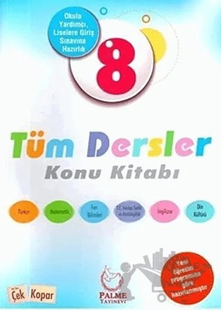 8. Sınıf Tüm Dersler Konu Kitabı – Kolektif – Palme Yayınları kitap kapağı