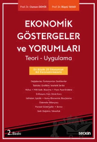 Ekonomik Göstergeler ve Yorumları – Osman Demir, Rüştü Yayar – Seçkin Yayıncılık kitap kapağı