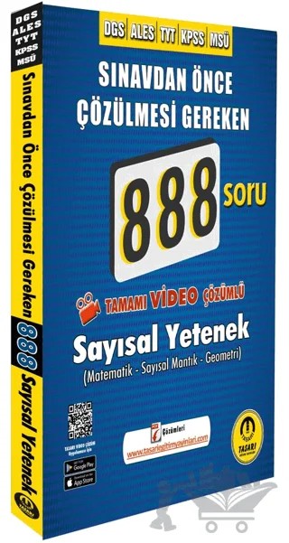 DGS ALES Video Çözümlü 888 Sayısal Soru Bankası – Özgen Bulut, İbrahim Doğan – Tasarı Eğitim Yayınları kitap kapağı
