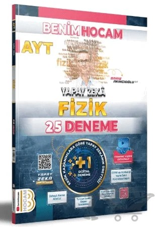 AYT Yapay Zeka Fizik 25 Deneme – Barış Akıncıoğlu – Benim Hocam Yayınları kitap kapağı