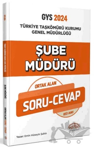Türkiye Taşkömürü Kurumu Genel Müdürlüğü Şube Müdürü Soru-Cevap – Kolektif – Editör Yayınevi kitap kapağı