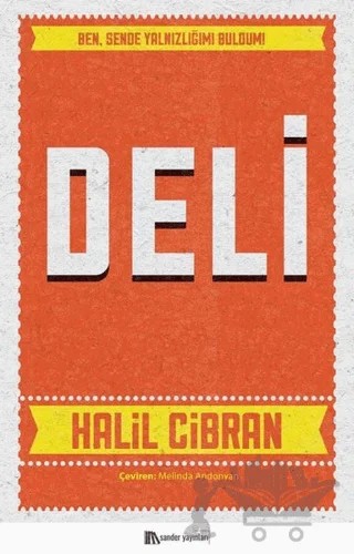 Deli – Halil Cibran – Sander Yayınları kitap kapağı