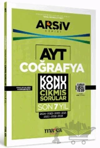 AYT Coğrafya Konu Konu Çıkmış Sorular Son 7 Yıl – Kollektif – Marka Yayınları kitap kapağı