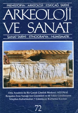 Arkeoloji ve Sanat Dergisi Sayı 72 – Arkeoloji ve Sanat Dergisi kitap kapağı