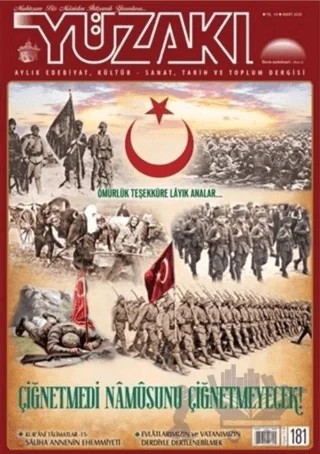 Yüzakı Aylık Edebiyat, Kültür - Sanat, Tarih ve Toplum Dergisi Sayı: 181 Mart 2020 – Yüzakı Yayıncılık kitap kapağı