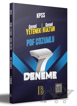 KPSS Genel Yetenek Genel Kültür PDF Çözümlü 7 Deneme – Kolektif – Benim Hocam Yayınları kitap kapağı