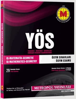 YÖS Matematik Geometri IQ ÖSYM Sınavları – Kolektif – Metropol Yayınları kitap kapağı