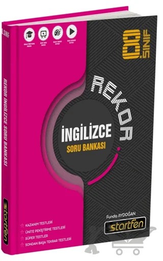 8. Sınıf İngilizce Rekor Soru Bankası – Funda Aydoğan – Startfen Yayınları kitap kapağı