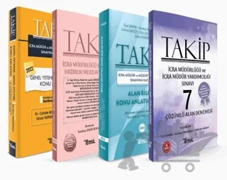 Takip İcra Müdürlüğü Ve İcra Müdür Yardımcılığı Konu Seti + Deneme – Sertkan Erdurmaz, Cem Şahin, Gökhan Aksoy, Ebru Çorbacıoğlu, Erhan Güneş, Cahide Bolat, Adem Çelik, Umut Kerse, Abdullah Kaya – Temsil Kitap kitap kapağı