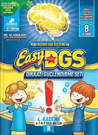 Easy Dikkati Güçlendirme Seti 6-9 Yaş B – Osman Abalı – Adeda Yayınları kitap kapağı