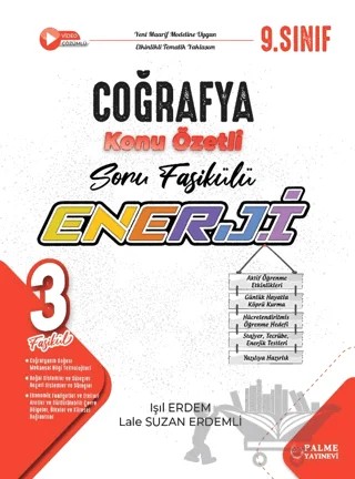 9. Sınıf Enerji Coğrafya Konu Özetli Soru Fasikülleri (3 Fasikül) – Işıl Erdem, Lale Suzan Erdemli – Palme Yayınları kitap kapağı
