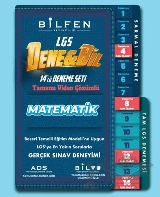 8.Sınıf Denebil Matematik 14'lü Deneme Seti – Kolektif – Bilfen Yayıncılık kitap kapağı