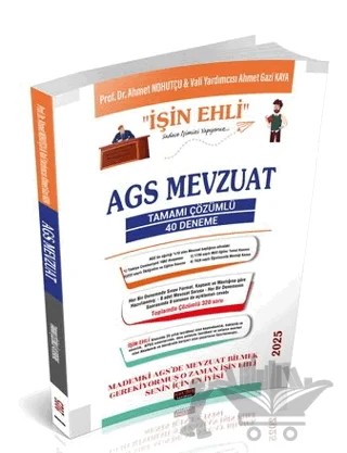 MEB AGS Mevzuat İşin Ehli Tamamı Çözümlü 40 Deneme – Ahmet Nohutçu, Ahmet Gazi Kaya – Savaş Yayınevi kitap kapağı