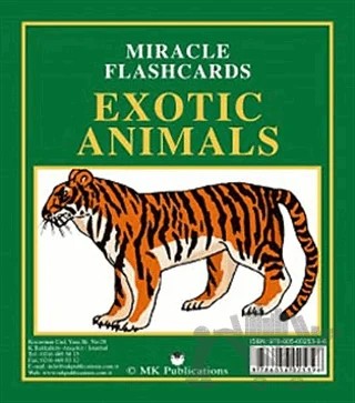 Miracle Flashcards Exotic Animals – Kolektif – MK Publications kitap kapağı