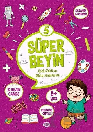 Süper Beyin 5 (5+ Yaş) – Kolektif – Dokuz Çocuk kitap kapağı