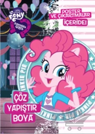 Pinkie Pie - Çöz Yapıştır Boya – Kolektif – Doğan Egmont Yayıncılık kitap kapağı