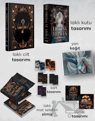 Kehanet Serisi 2 - Fırtına ve Ateş (Kutulu) – Selin Demirkıran – Ulysses Yayınları kitap kapağı