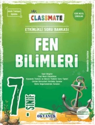 7. Sınıf Classmate Fen Bilimleri Soru Bankası – Kolektif – Okyanus Yayınları kitap kapağı