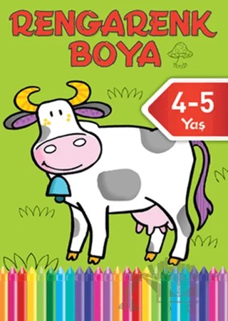 Rengarenk Boya - Yeşil Kitap - 4 - 5 Yaş – Kolektif – Doğan Egmont Yayıncılık kitap kapağı