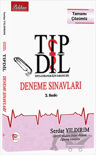 TIPDİL Deneme Sınavları – Serdar Yıldırım – Pelikan Tıp Teknik Yayıncılık kitap kapağı