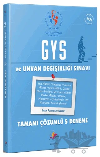 2020 GYS Gençlik ve Spor Bakanlığı 5 Deneme Görevde Yükselme – Kolektif – Dizgi Kitap kitap kapağı