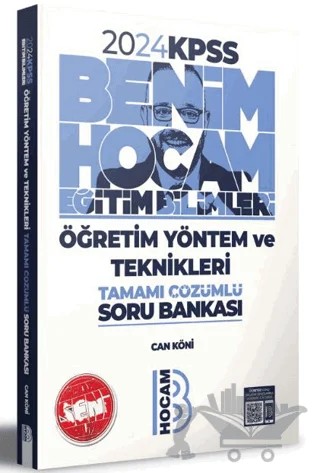 KPSS Eğitim Bilimleri Öğretim Yöntem ve Teknikleri Tamamı Çözümlü Soru Bankası – Can Köni – Benim Hocam Yayınları kitap kapağı