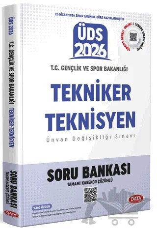 T.C. Gençlik ve Spor Bakanlığı GYS Tekniker Teknisyen Soru Bankası – Kolektif – Data Yayınları kitap kapağı
