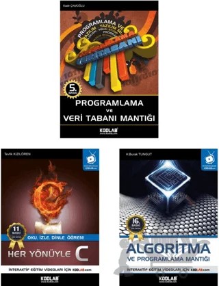 Programlamaya Giriş Seti (3 Kitap Takım) – Kolektif – Kodlab Yayın Dağıtım kitap kapağı