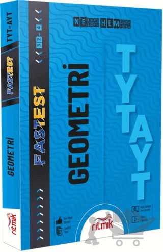 TYT AYT Geometri Fastest 34+3 – Kolektif – Ritmik Yayınları kitap kapağı