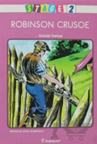 Robinson Crusoe Stage 2 – Daniel Defoe – İnkılap Kitabevi kitap kapağı