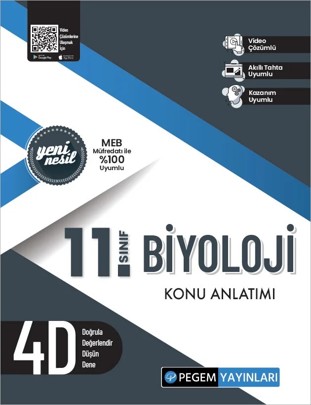 Pegem 11. Sınıf Biyoloji Konu Anlatımı – Pegem Akademi Yayıncılık kitap kapağı