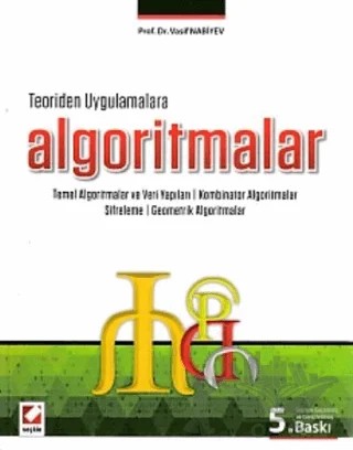 Algoritmalar – Vasif Nabiyev – Seçkin Yayıncılık kitap kapağı