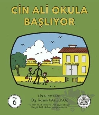 Cin Ali Okula Başlıyor – Rasim Kaygusuz – Cin Ali Yayınları kitap kapağı