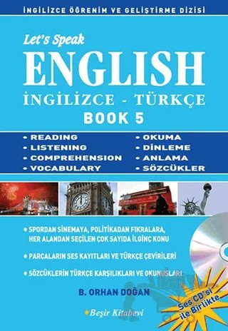 Let’s Speak English Book 5 – B. Orhan Doğan – Beşir Kitabevi kitap kapağı