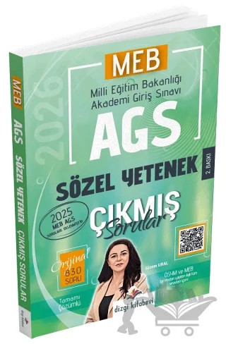 2026 MEB-AGS Sözel Yetenek Çıkmış Sorular Çözümlü – Gizem Ural – Dizgi Kitap kitap kapağı