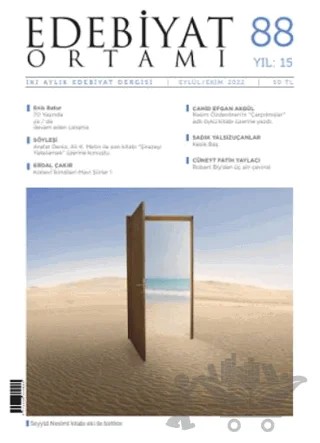 Edebiyat Ortamı İki Aylık Edebiyat Dergisi Sayı: 88 Eylül - Ekim 2022 – Edebiyat Ortamı Yayınları kitap kapağı