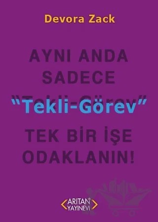 Tekli Görev – Devora Zack – Arıtan Yayınevi kitap kapağı