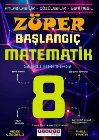8. Sınıf Züper Başlangıç Matematik Soru Bankası – Kolektif – Platon Yayıncılık kitap kapağı