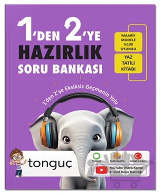 1'den 2'ye Hazırlık Soru Bankası – Kolektif – Tonguç Akademi kitap kapağı