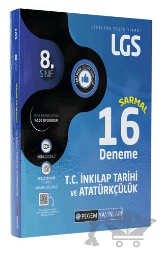 LGS 8. Sınıf T.C. İnkilap Tarihi ve Atatürkçülük Sarmal 16 Deneme – Kolektif – Pegem Akademi Yayıncılık kitap kapağı