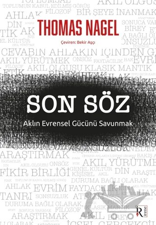 Son Söz – Thomas Nagel – İrene Kitap kitap kapağı