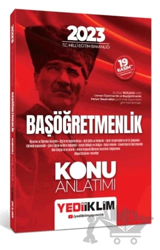 2023 T.C. Millî Eğitim Bakanlığı Başöğretmenlik Konu Anlatımı – Kolektif – Yediiklim Yayınları kitap kapağı
